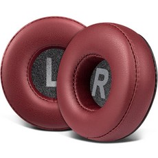 SOULWIT 교체용 이어패드-호환 모델 소니 WH-CH500/CH510/CH520/MDR-ZX100/ZX110/ZX220/XB200/ZX300/V100/V150/V200 1쌍, Protein Leather, Burgundy, 1개