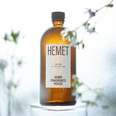 헤메트 프리미엄 대용량 디퓨저 집들이선물 인테리어 실내방향제, 1개, 500ml, 코튼