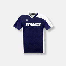 스트로커스 STRT-2504 NV 싱글스판 경기복 게임웨어 반팔티 배드민턴 피클볼 스포츠웨어