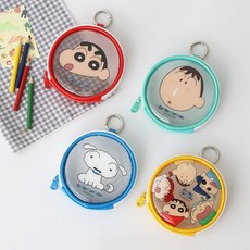 짱구는못말려 원형 파우치 155031, 떡잎방범대