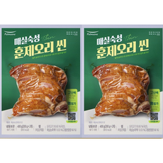 [풀무원] 매실숙성 훈제오리 씬, 2개, 200g