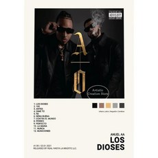 트랙 목록 Anuel AA Real Hasta La Muerte 음악 앨범 표지 포스터 인쇄 캔버스 회화 그림 벽 예술 침실 홈, 02 40x60cm no frame, 01 4