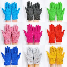 반짝이 스팡클장갑 응원 무대 행사 댄스 공연 파티 파티용품, 블루