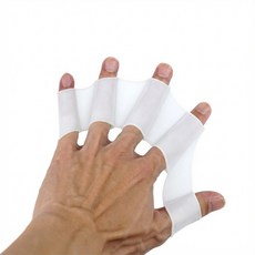 리얼픽 오리손 수영 실리콘 장갑, 1개, 화이트