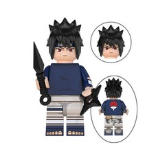 나루토 미니 호환 블록 피규어 모든 애니 캐릭터 조립 완구, 3 WM2083 사스케 우치하, 1개