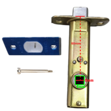 탑그린자체생산품 방문손잡이 부속 문고리부품 도어잠금장치 래치 60/8+핀(소음, 1개