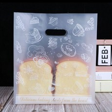 烘焙食品包裝袋 手提塑膠袋, 1個, 20*30麪包 中厚款 ,買300送200 實發500個