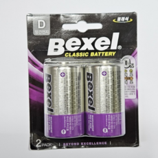벡셀 망간 건전지 D형 카드형, 2개입, 2개