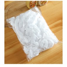 一次性碗盤保鮮膜 食品級材質 鬆緊帶設計 透明保鮮膜, 1個, 10個裝