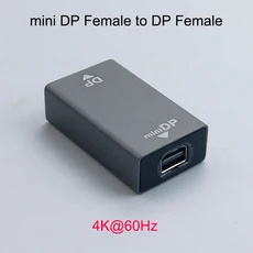 YuXi 4K 디스플레이 포트미니 어댑터 DPDP 케이블 익스텐더 프로젝터 노트북 PC TV 모니터 변환기용, 05 DP FF mini DP