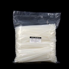 미란다 튼튼 케이블타이 200mm 백(1봉 1000pcs) 전선정리 전기작업 전선클립, 미란다 튼튼 케이블타이 200mm 백(1봉 1000pc