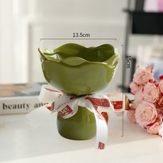 陶瓷花束花瓶 紅色 小號, 花束花瓶3.0新 綠色 - 小號