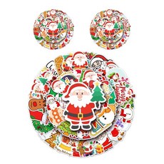 61.聖誕裝飾裝飾貼紙50入*3個