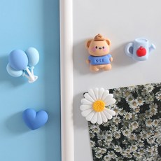 산책곰 별빛산책곰 5P set 냉장고 현관문 인테리어 자석 작지만 강력한 귀여운 마그넷, 1.산책곰 5pcs세트 자석