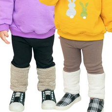 KKAKKUNGNORITER 孩童拼色保暖內搭褲 2入