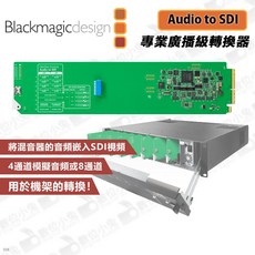 Blackmagic Design Audio to SDI 轉換器 專業廣播級 OpenGear 模組
