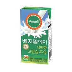 베지밀 에이 담백한 고칼슘 두유, 190ml, 64개