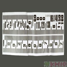 Kmio 키성장 눈금 스티커 키재기시트지