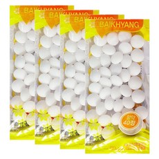 나프탈렌 알약40정 의류용 옷장 서랍 화장실 방충제 방향 악취제거, 100g, 4개
