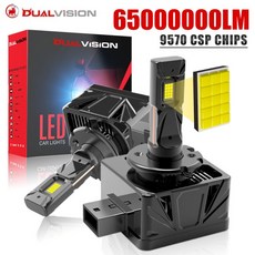 듀얼비전 D1S/R LED D2S D4S 헤드라이트 전구 캔버스 D4R D2R 제논 HID 자동차 초고휘도 6000K 안개등 12V, 01 6000K, 01 Plug and play, 03 D1S D1R