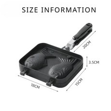 붕어빵 팬 2구 4구 붕어빵틀 홈베이킹 붕어빵 만들기 후라이팬 기계 가정용 붕어팬 일본 타이야키 케이크 팬 와플 팬케이크 빵 메이커 이중 생선 디저트 몰드 DIY 요리 파티, 1개, 1) Cake Pan A