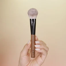 Qiaolianggong 전문가용 수제 메이크업 브러쉬 산악 양모 혼합 인공 섬유 슬로프 페이스, 1개