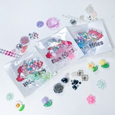 데코덴 파츠 30종 [세트 탑꾸 탑로더 꾸미기 DIY 장식 부자재 재료 포카 데코 핸드폰 케이스 슬라임 토핑], 13.장미 퍼플, 13.장미 퍼플