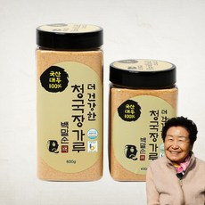 백말순 더건강한 국산콩 100% 청국장가루 분말 HACCP, 2개, 600g