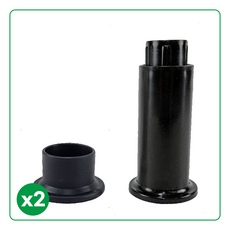 행거전문가 국내생산 행거 부품, 스프링내장 천정캡+바닥캡, 블랙