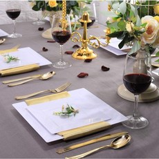 一次性白色方盤 塑膠方盤 派對西餐餐具 蛋糕甜點碟 - 嗨購, 白色,6.5寸, 1個