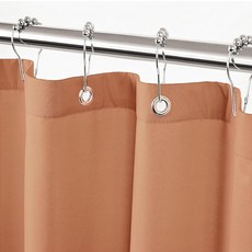 Felisa 크림 화이트 패브릭 샤워 커튼 라이너 3개의 대형 자석 방수 및 부드러운 천 샤워 커튼 라이너 욕실용 세탁 가능한 샤워 커튼 182.9 x 182.9cm(7