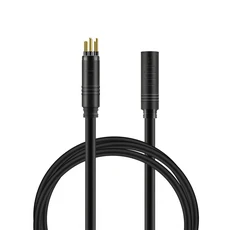 E-바이크 휠 허브 모터 케이블 연장 케이블 60cm/120cm 방수 포트 9핀 골든 또는 SM 플러그(전기 자전거용, 01 60cm-Golden