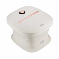 KINYO 旋鈕溫控摺疊足浴機，溫控調節，折疊收納，居家SPA享受, 白