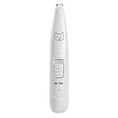 寵物電動剃毛器 貓狗, 白色(寵物剃腳毛器+LED燈), 1個