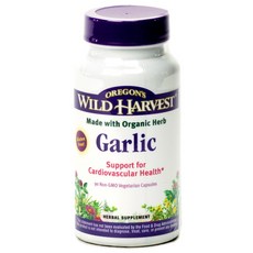 OREGON'S Wild Harvest 大蒜蔬菜膠囊, 90顆, 1罐