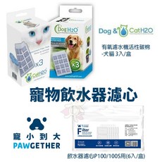 Dog&Cat H2O 有氧濾水機活性碳棉濾心, 1個
