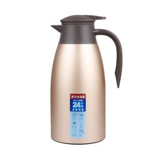 304不鏽鋼真空保溫壺 - 長效保溫大容量熱水壺/茶壺/咖啡壺, 玫瑰金, 1個, 2000ml