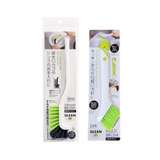 일본 코너핏 브러쉬 미니핏 틈새 브러쉬 주방 욕실 청소, 1세트, 화이트