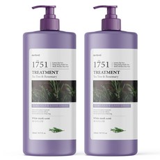 메르헨트 티트리 앤 로즈마리 대용량 헤어 트리트먼트 화이트머스크, 1.5L, 2개