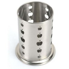 스텐 수저통 타공 물빠짐 수저통 티스푼 수저꽂이ehw5+1Cle