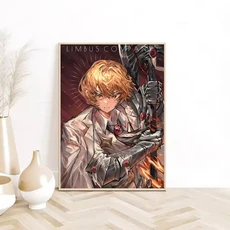 Vedio Game L-Limb 회사 포스터 아트 방수 스티커 커피 하우스 바 기숙사 벽 장식, 02 30x40cm, 02 9