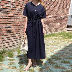 마미누리반팔 모드단추원피스 임산부하객룩 오피스룩 데일리 여름 임부복 177072