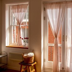 몽헤브 코튼 캔디 스트라이프 커튼 9size