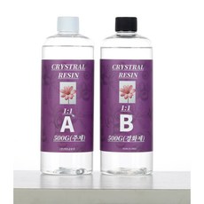 크리스탈레진 1kg 속건용 에폭시레진 레진공예 레진아트재료, 3:1크리스탈레진1kg (1KG33), 1개