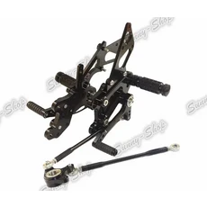 오토바이 조정 가능한 라이더 리어 세트 후방 풋 레스트 페그 혼다 CBR600RR CBR 600 RR F5 2003, 04 Black