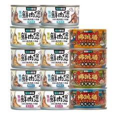 LitoMon 怪獸部落 無膠犬貓副食罐 24罐組 鮮肉煲罐 佛跳牆 貓狗罐頭, 1個, 鮮肉煲80gx24罐｜隨機口味