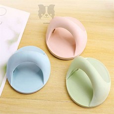 깜비상점 아치형 부착 손잡이 분홍색 부착손잡이