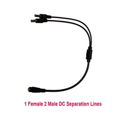 DC 전원 분배기 플러그 카메라 LED 전선 모뎀용 CCTV 5MMX2 1MM 어댑터 보안 라우터, 01 1 Female 2 male, 1개, 1 Female 2 male