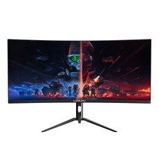 게이밍 모니터 24 27 32 34인치 고화질 FHD QHD 144Hz 커브드 와이드 디자인 컴퓨터용, 20인치 슬림 프레임 75Hz, 1cm