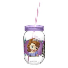 Zak! Designs 브레이크 레지스턴트 트라이탄 텀블러 빨대컵 스파우트컵 561ml, Sofia The First, 1개